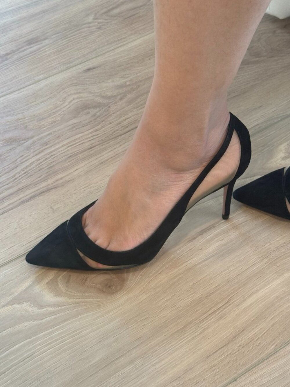 Authentic Brand New Aquazzura Black Suede Heels